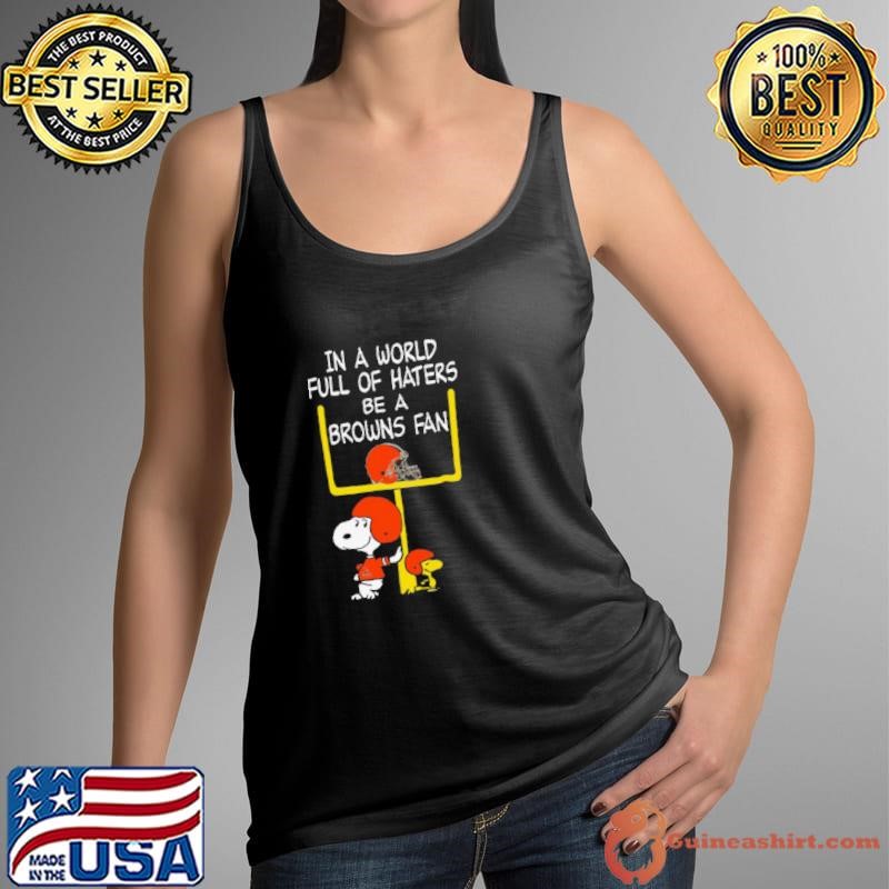 Be A Browns Fan Cleveland Browns x Snoopy Mashup Shirts
