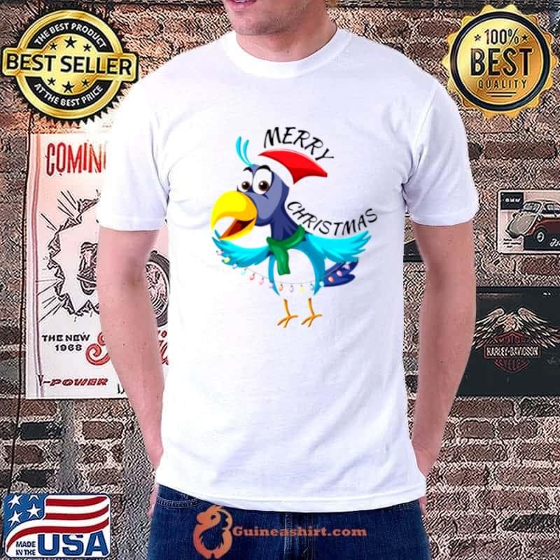 Bird Merry Christmas Graphic & S Tsh Funny Christmas Unisex
