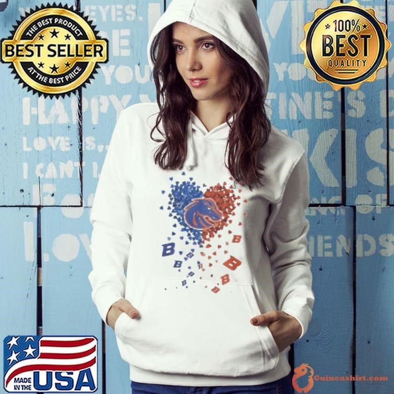 Boise State Broncos Heart Shirt