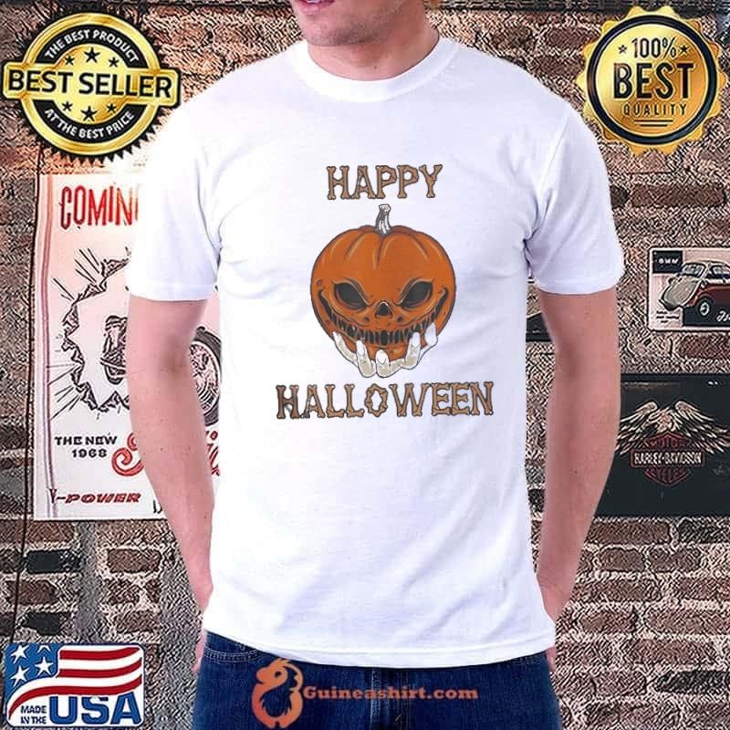 Bones Scary Pumpkin Face Unisex