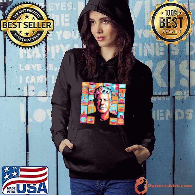 Bourdain Collage Art Hoodie