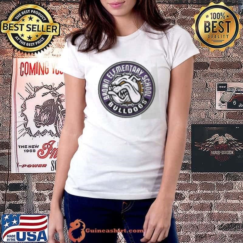 Brown Elementary School Bulldogs logo shirt