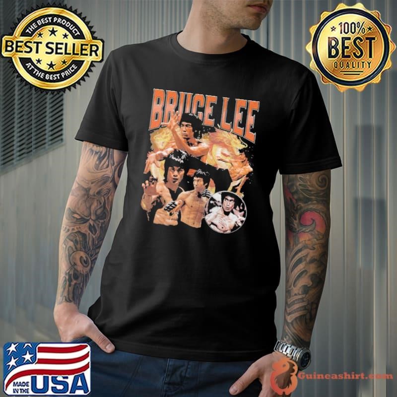 Bruce Lee Hong Kong-American martial artist and actor Vintage Bootleg T-Shirt