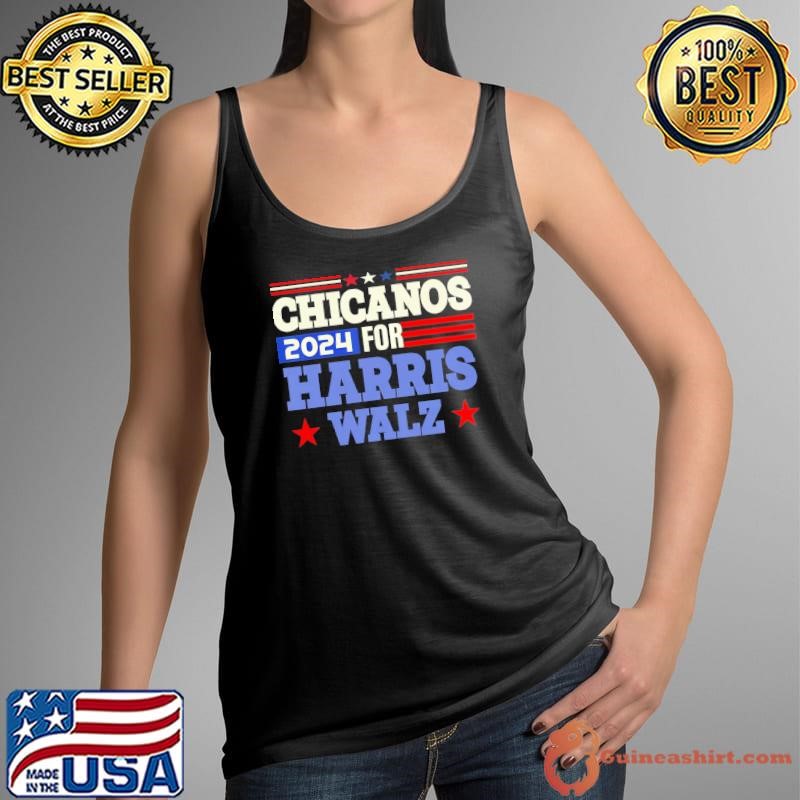 Chicanos for Harris Walz 2024 Stars Election T-Shirt