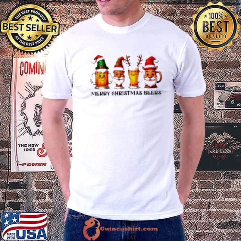 Christmas Drinking Merry Christmas Santa Beer Unisex