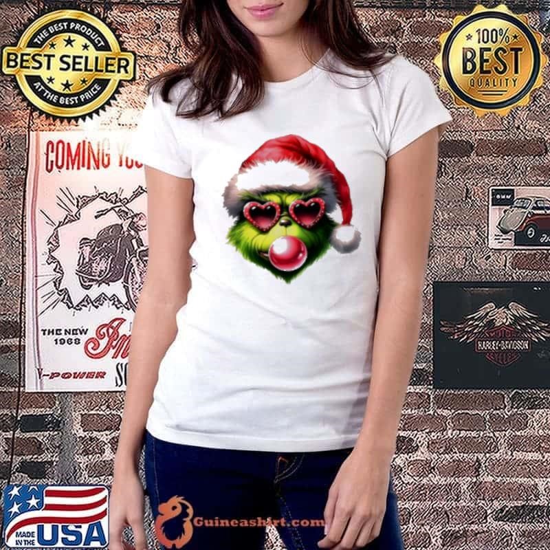 Christmas Grinch Blowing Up Bubble Merry Grinchmas Ladiestee