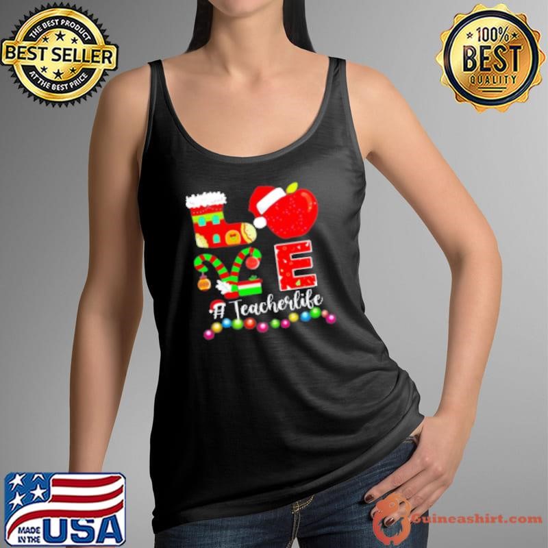 Christmas Love Teacherlife Tank Top