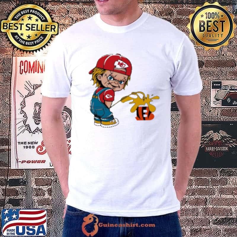 Chucky Kansas City Chiefs Piss On Cincinnati Bengals Halloween Shirt