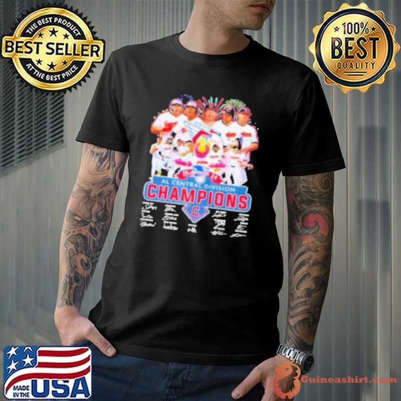 Cleveland Guardians Al Central Division Champions 2024 Signatures Shirt