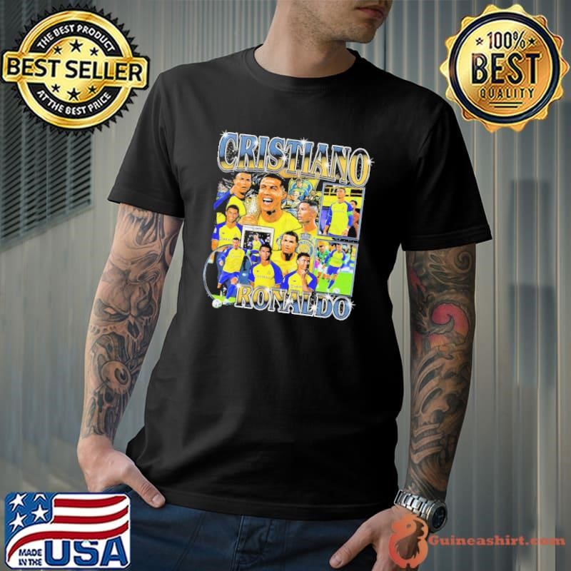 Cristiano Ronaldo Portuguese professional footballer Al-Nassr Retro Bootleg T-Shirt