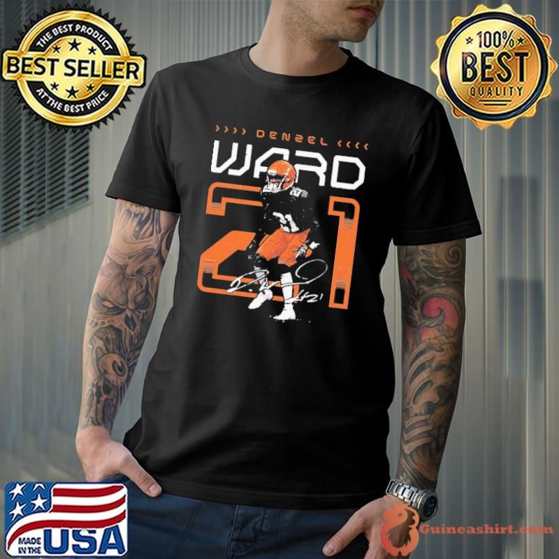 Denzel Ward American professional football cornerback Cleveland Number T-Shirt