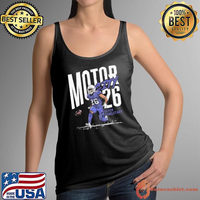Devin Singletary Buffalo Motor City American professional football running back T-Shirt
