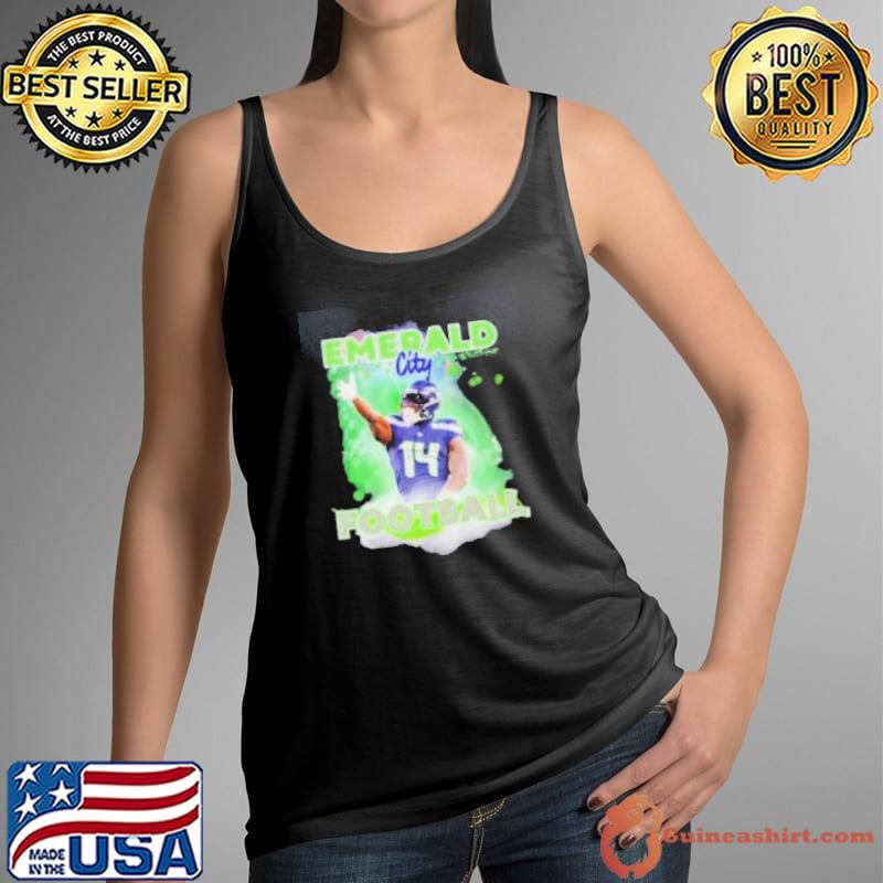 Emerald city football DK Metcalf Seattle Seahawks Tank Top