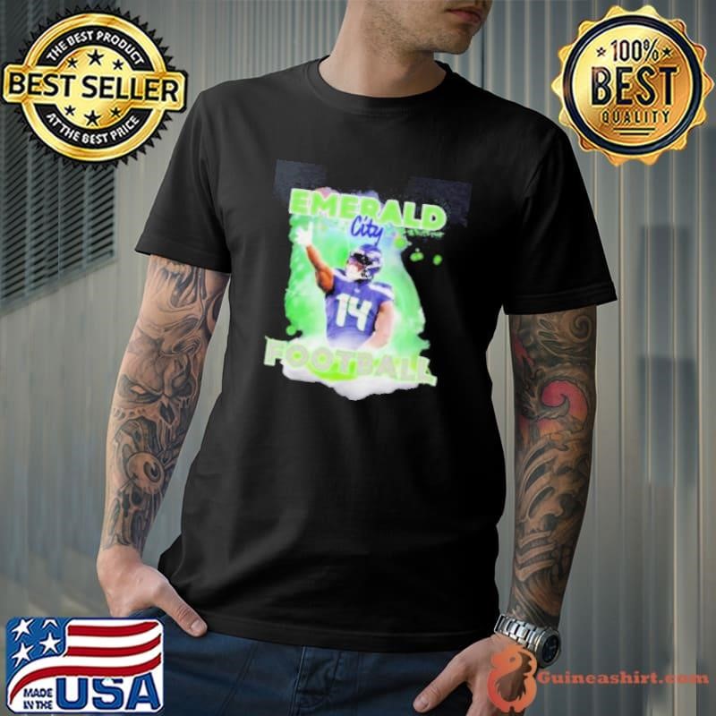 Emerald city football DK Metcalf Seattle Seahawks shirt