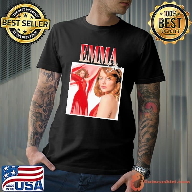 Emma Stone American actress singer and producer Retro Vintage T-Shirt