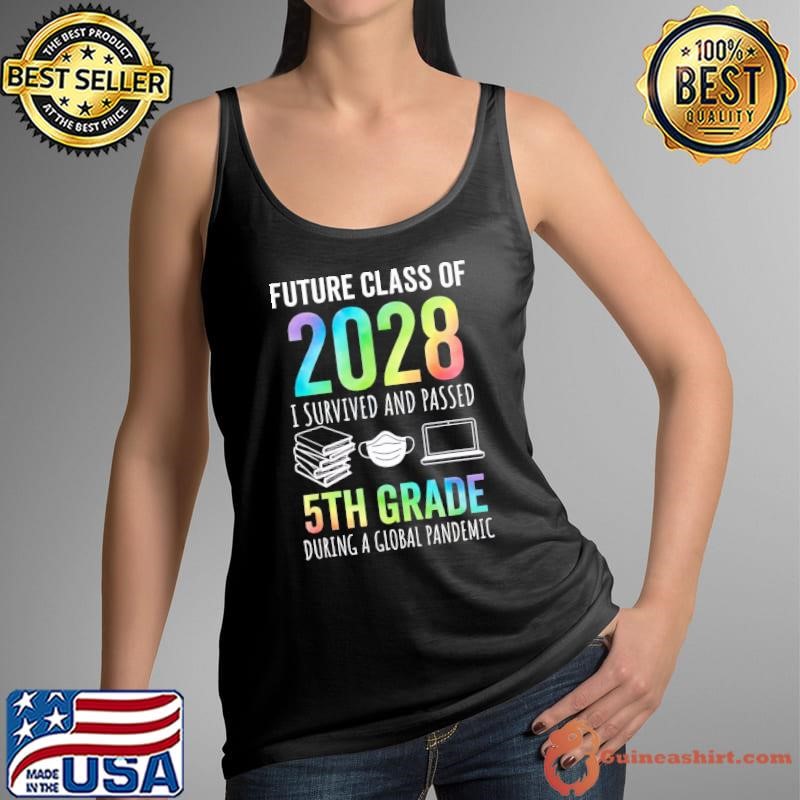 Future Class of 2028 Survived And Passed 5th Grade Graduation T-Shirt