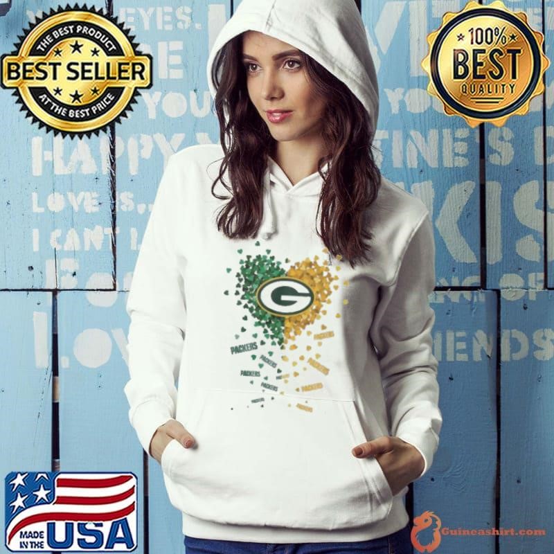 Green Bay Packers Heart Shirt