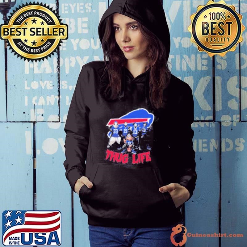 Halloween Horror Characters X Buffalo Bills Thug Life Hoodie