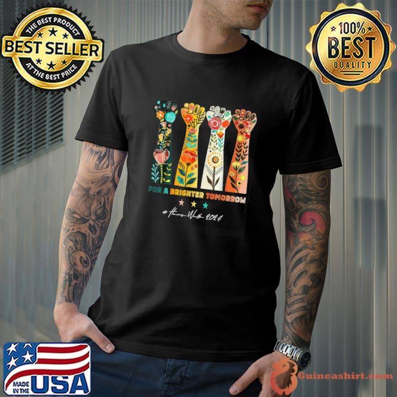 Hands Vote For A Brighter Tomorrow 2024 Hand Flowers Unisex
