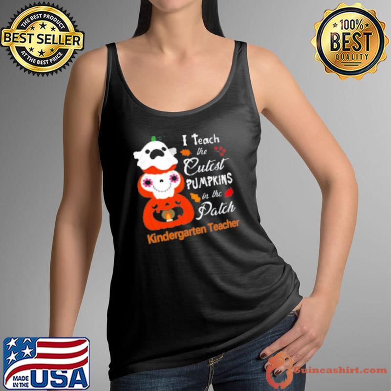 I Teach The Cutest Pumpkins In The Patch Pumpkin Lamp Shirt