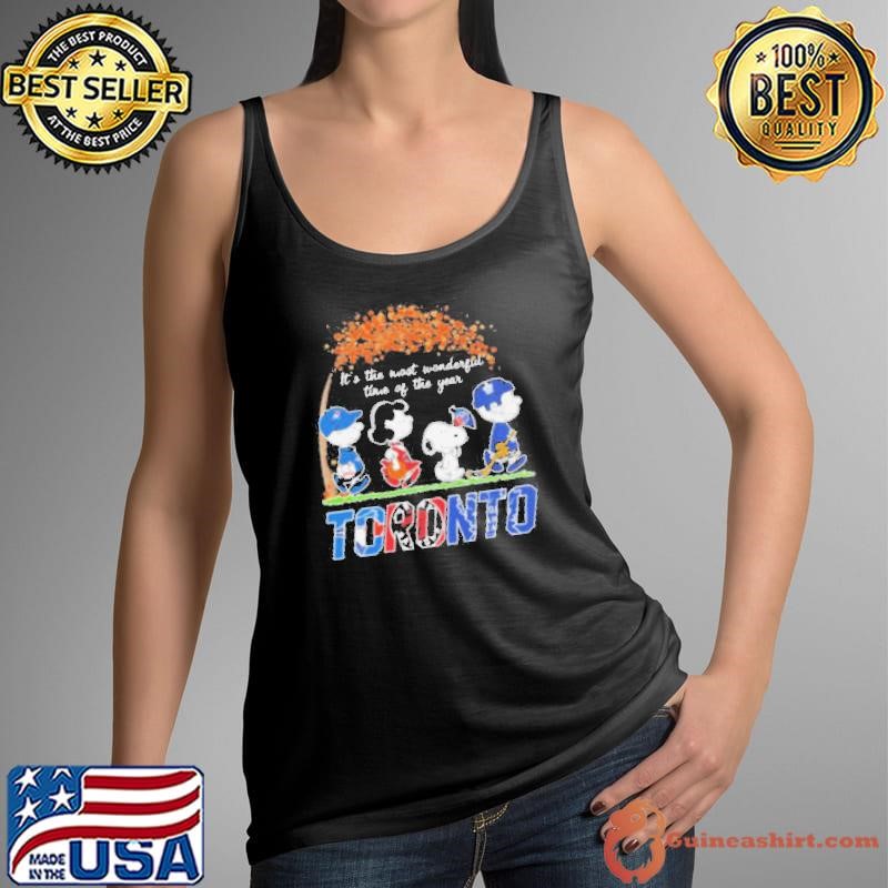 It’s The Most Wonderful Time Of The Year Peanuts Characters X Toronto Sports Teams Shirt