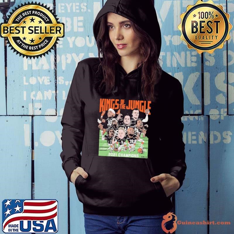 Joe Burrow Kings Of The Jungle Caricatures American professional football quarterback Hoodie