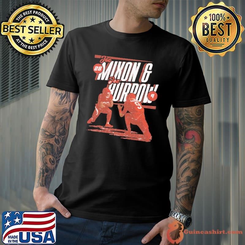 Joe Mixon & Joe Burrow Cincinnati Celeb professional football running back T-Shirt