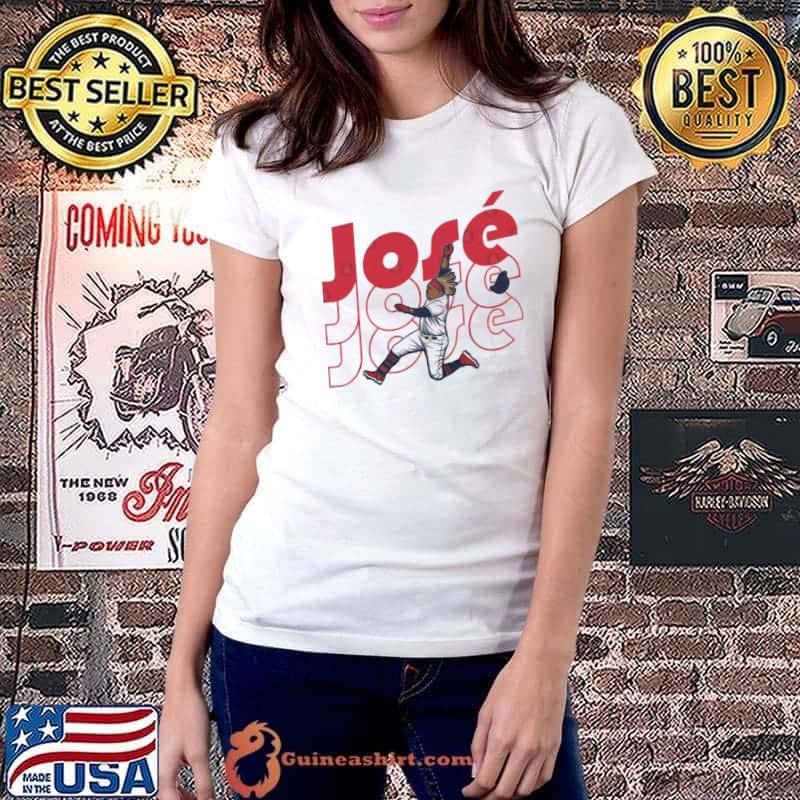 Jose Ramirez Jose Jose Jose Dominican professional baseball third baseman T-Shirt