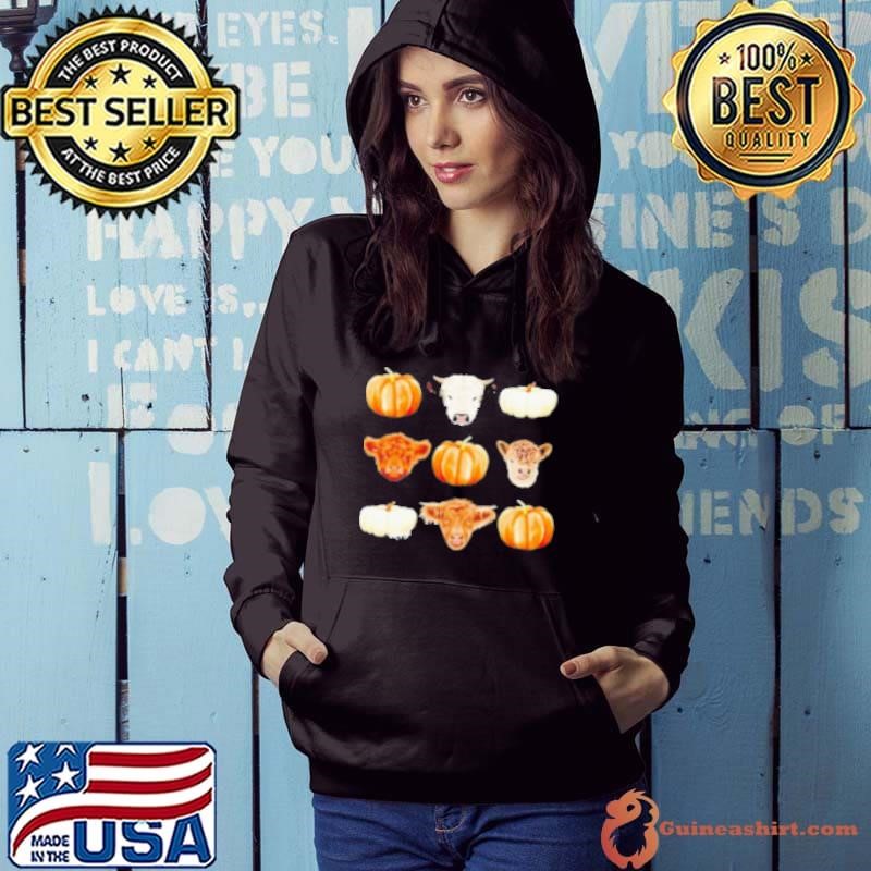 Katie Van Slyke Mini Cows And Pumpkin Animals Hoodie