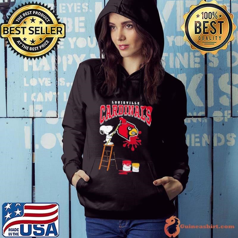 Louisville Cardinals Snoopy Painting Hoodie