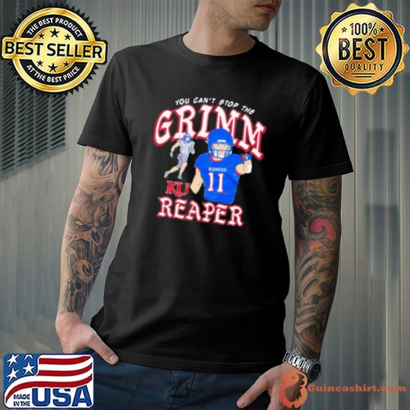 Luke Grimm Reaper Kansas Jayhawks you can't stop me Shirt