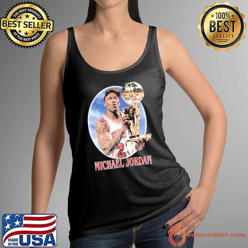 Michael Jordan Portrait Trophy American businessman and former basketball Tank Top