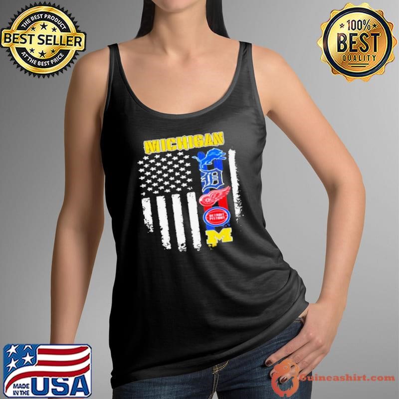 Michigan detroit lions detroit red wings detroit Tank Top
