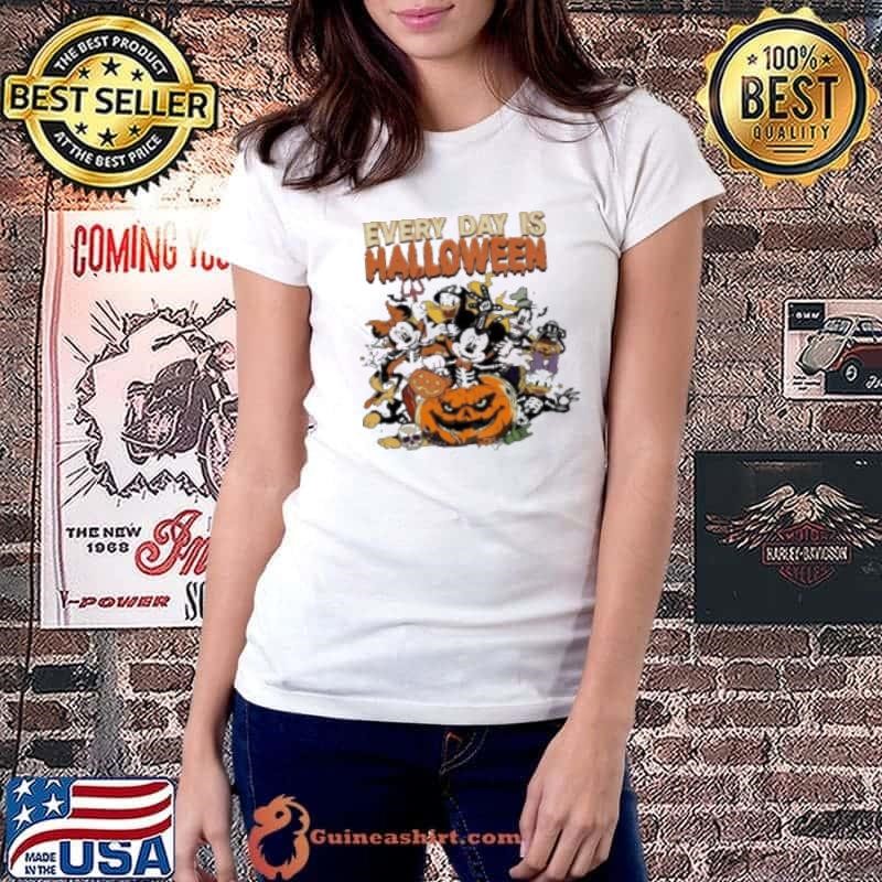 Mickey And Friends Skeleton Halloween , Disney Every Day Is Halloween Shirt