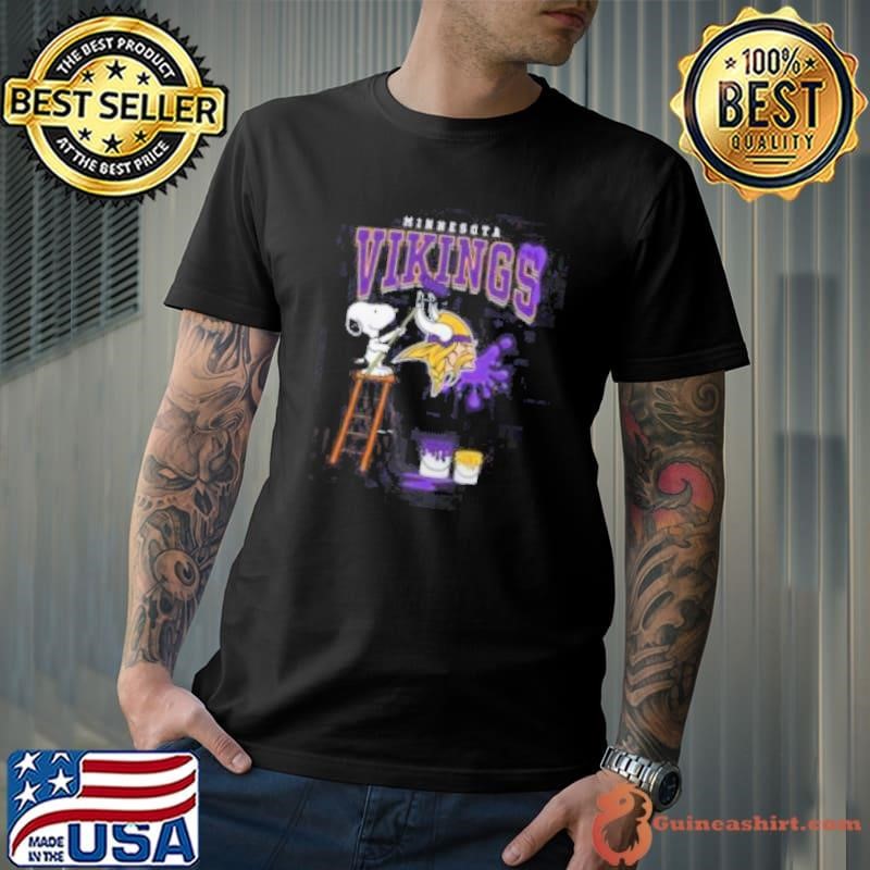 Minnesota Vikings Snoopy Painting Shirt