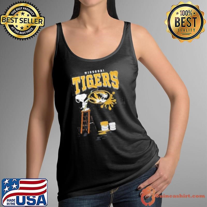 Missouri Tigers Snoopy Painting Tank Top