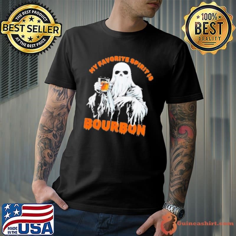 My Favorite Spirit Is Bourbon Halloween Ghost Costume Shirt