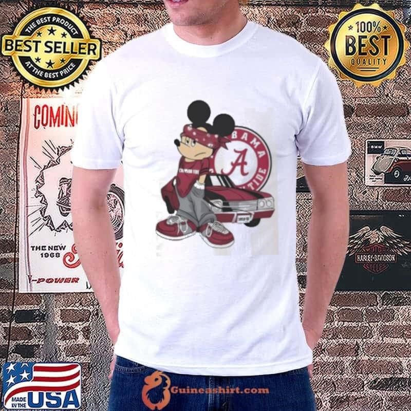 NBA Mickey Mouse Alabama Crimson Tide Super Cool Shirt
