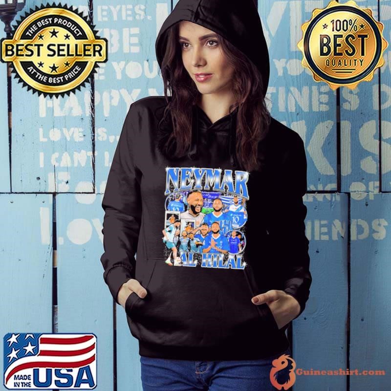 Neymar Brazilian professional footballer Al-Hilal Retro Bootleg Hoodie