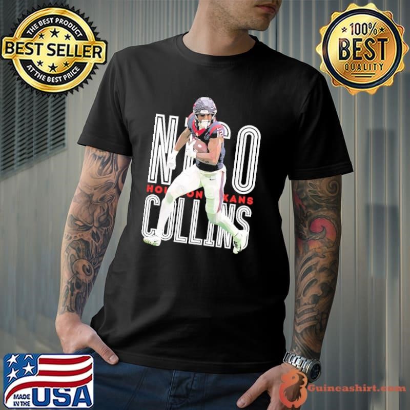 Nico Collins American football wide receiver Texans Football T-Shirt