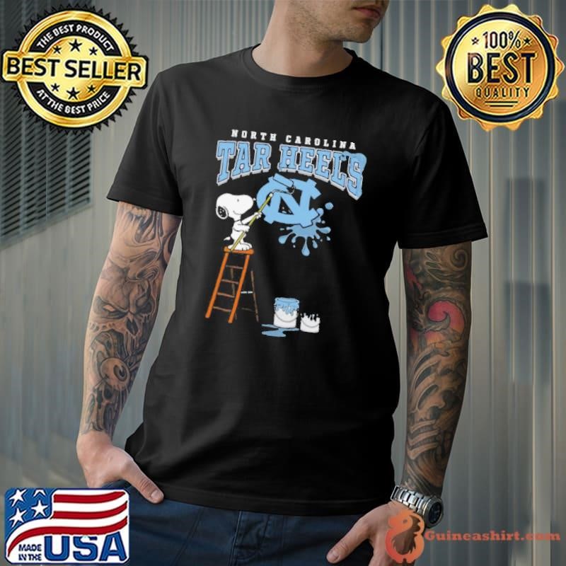 North Carolina Tar Heels Snoopy Painting Shirt