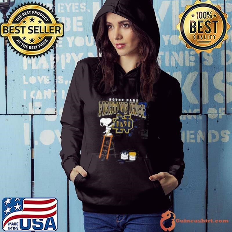 Notre Dame Fighting Irish Snoopy Painting Hoodie