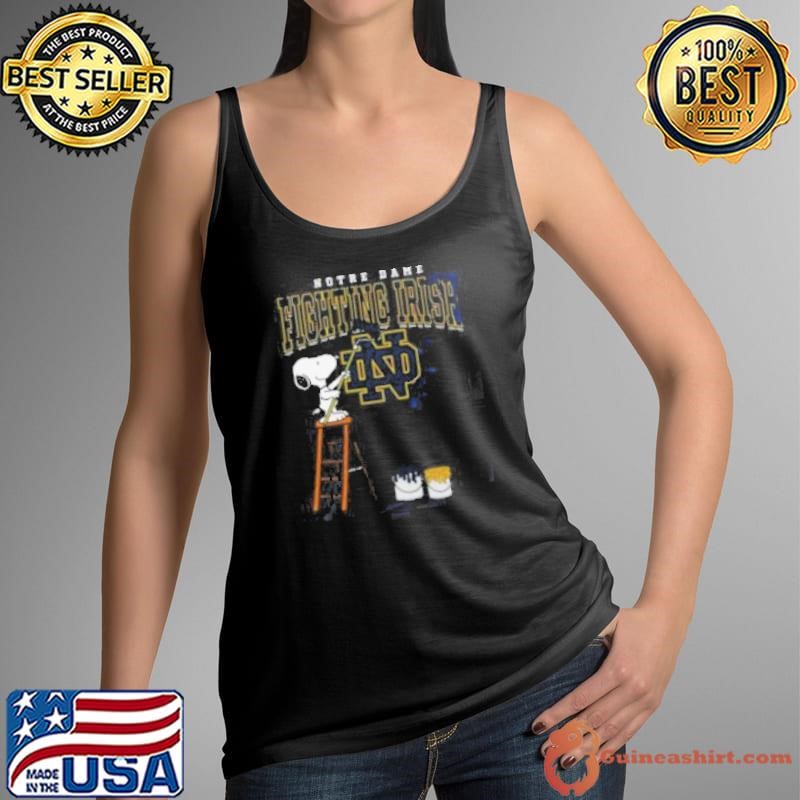 Notre Dame Fighting Irish Snoopy Painting Tank Top