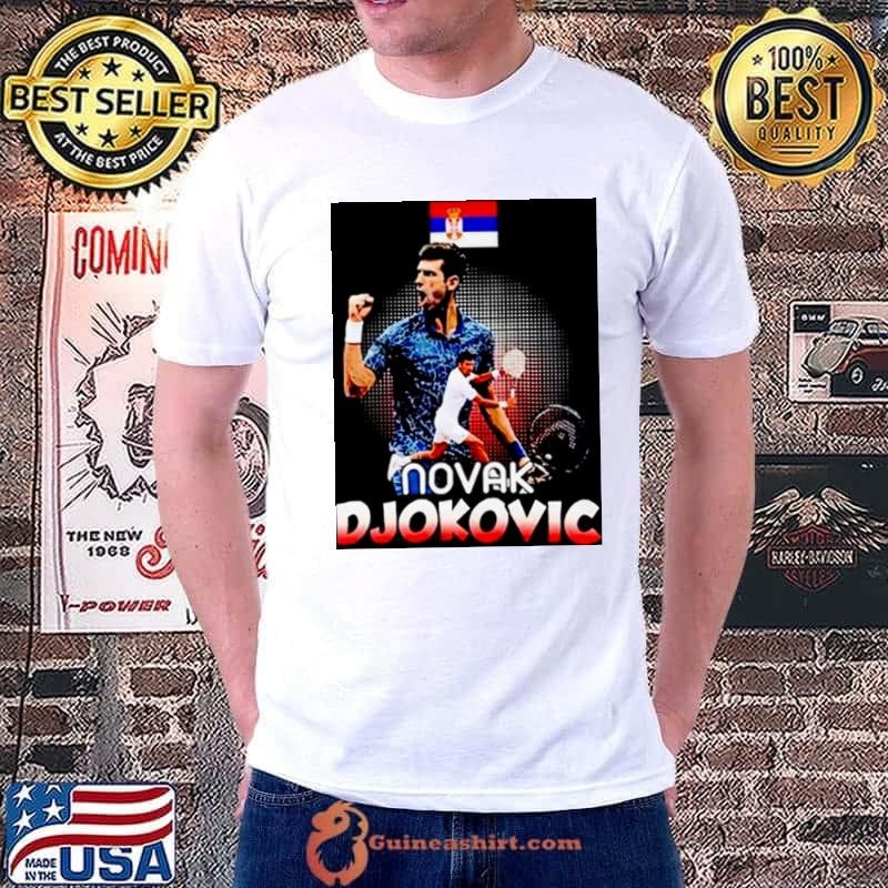 Novak Djokovic Tennis Wimbledon Champions shirt