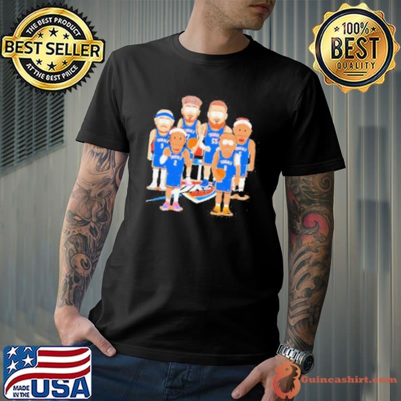Oklahoma City Thunder team cartoon shirt