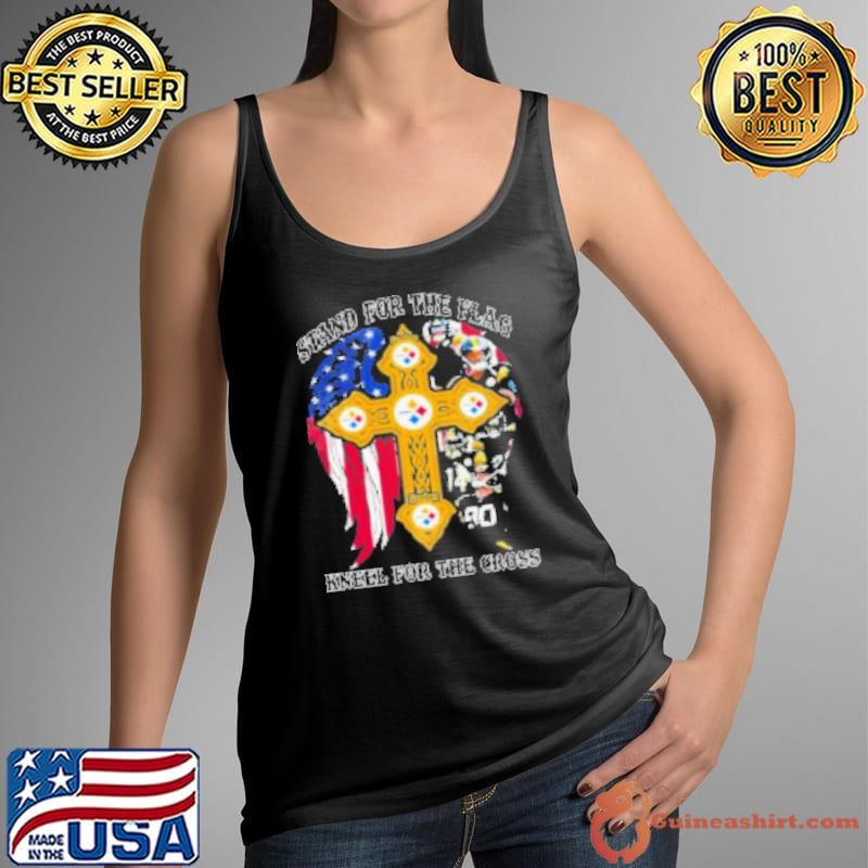 Original Pittsburgh Steelers Stand For The Flag Kneel For The Cross Shirt