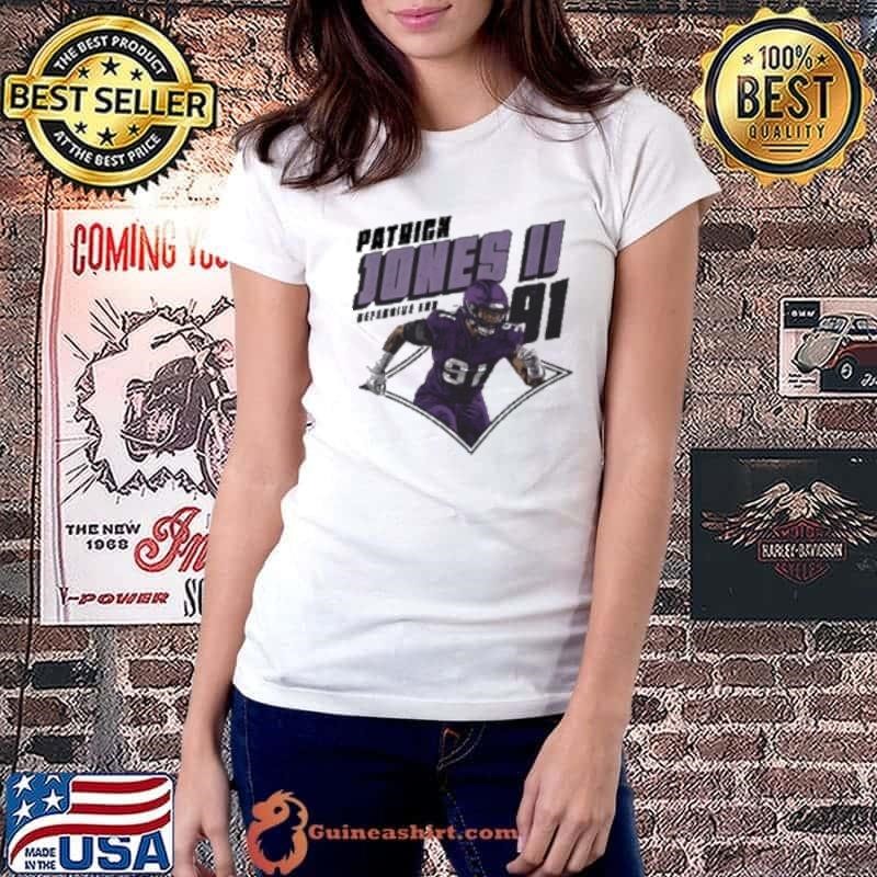 Patrick Jones II 91 Minnesota Vikings Defensive End Diamond Shirt