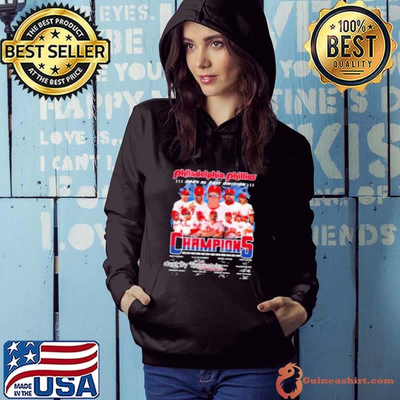 Philadelphia Phillies 2024 NL East Division Champions Signatures Hoodie