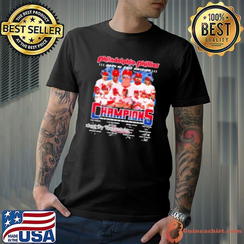 Philadelphia Phillies 2024 NL East Division Champions Signatures Shirt