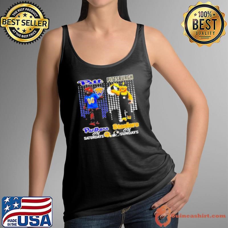 Pittsburgh Panthers On Saturdays X Pittsburgh Steelers On Sundays Tank Top